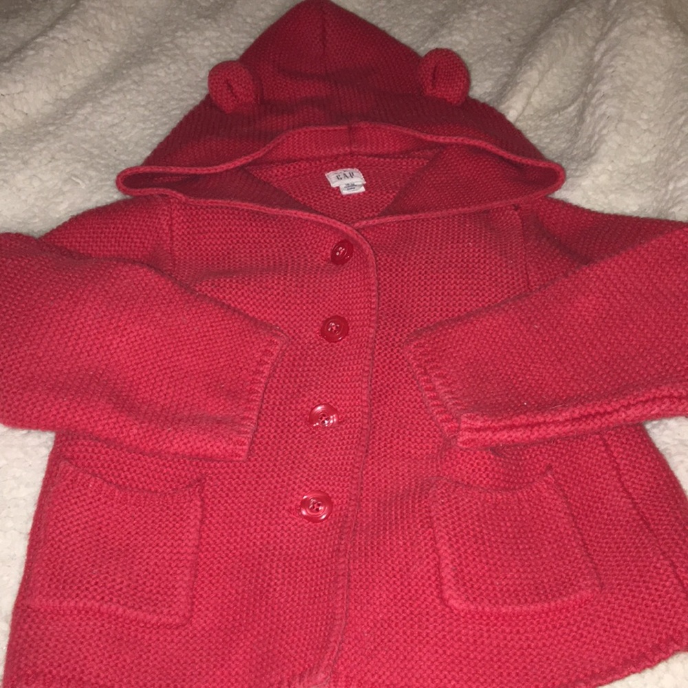 BabyGap 18-24 months bear sweater cardigan
